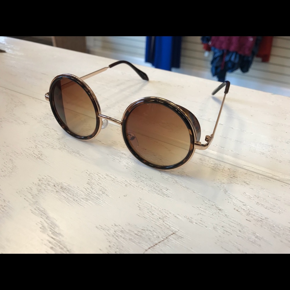 Unisex Round Frame Sunglasses